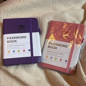 Purple and Pink Password Books